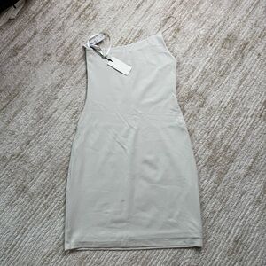 Aritzia Babaton Contour One Shoulder - Matte Pearl